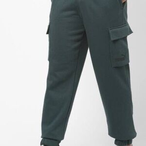 Puma Forest Green Cargo Joggers